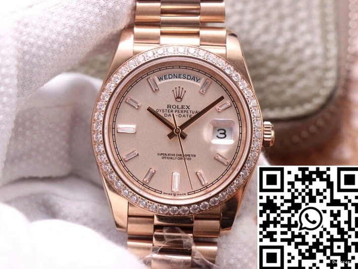 Factory Dial Diamond M228345RBR-0007 Day-Date EW Rolex Sundust 0504